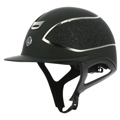 Equi Theme Hybrid Pro Series Helmet BLACK with GLITTER