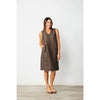 See Saw Linen Raw Edge Sleeveless Dress