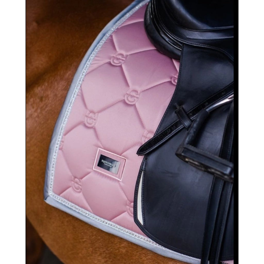 Equestrian Stockholm Dressage Saddle Pad PINK CRYSTAL