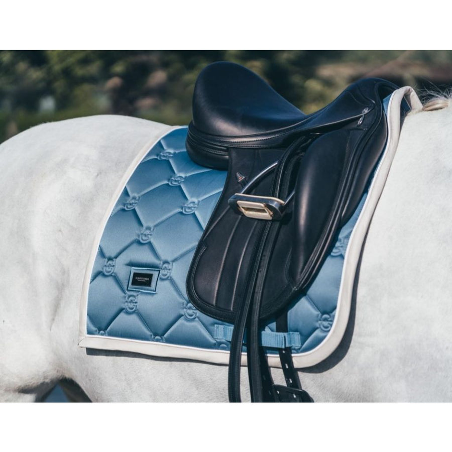 Equestrian Stockholm Dressage Saddle Pad Stone Blue