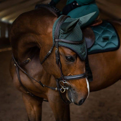 Equestrian Stockholm Ear Bonnet Sycamore Green FULL