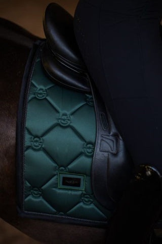 Equestrian Stockholm Dressage Saddle Pad Sycamore Green