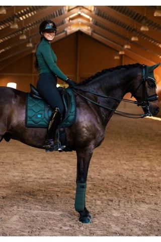 Equestrian Stockholm Dressage Saddle Pad Sycamore Green