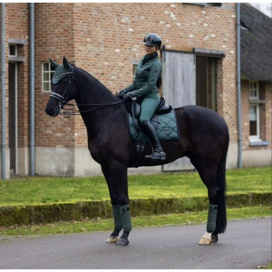 Equestrian Stockholm Dressage Saddle Pad Sycamore Green