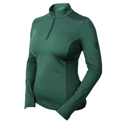 Equestrian Stockholm Long Sleeved Vision Top Sycamore Green