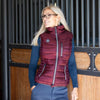 Uhip Padded Ladies Vest Rich Burgundy Sheen