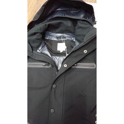 UHIP Mid Length Water Repellent Trench Coat BLACK